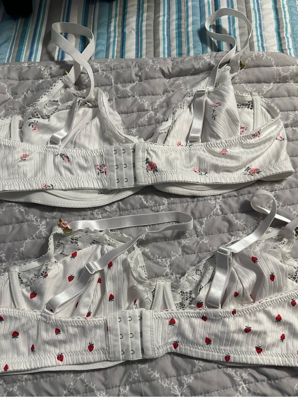 2 underwire cotton bras size 3x - Picture 2 of 2